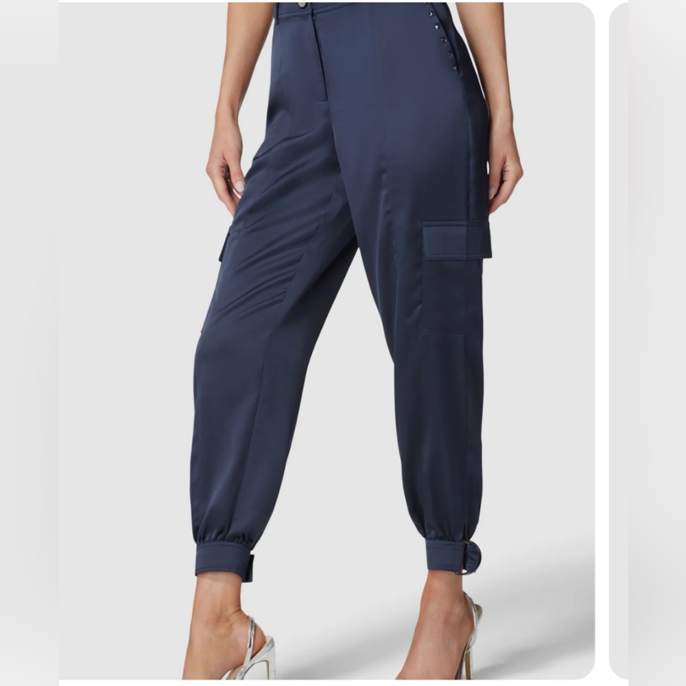 Bebe Navy Stud Detail Jogger Pant - Picture 4 of 6